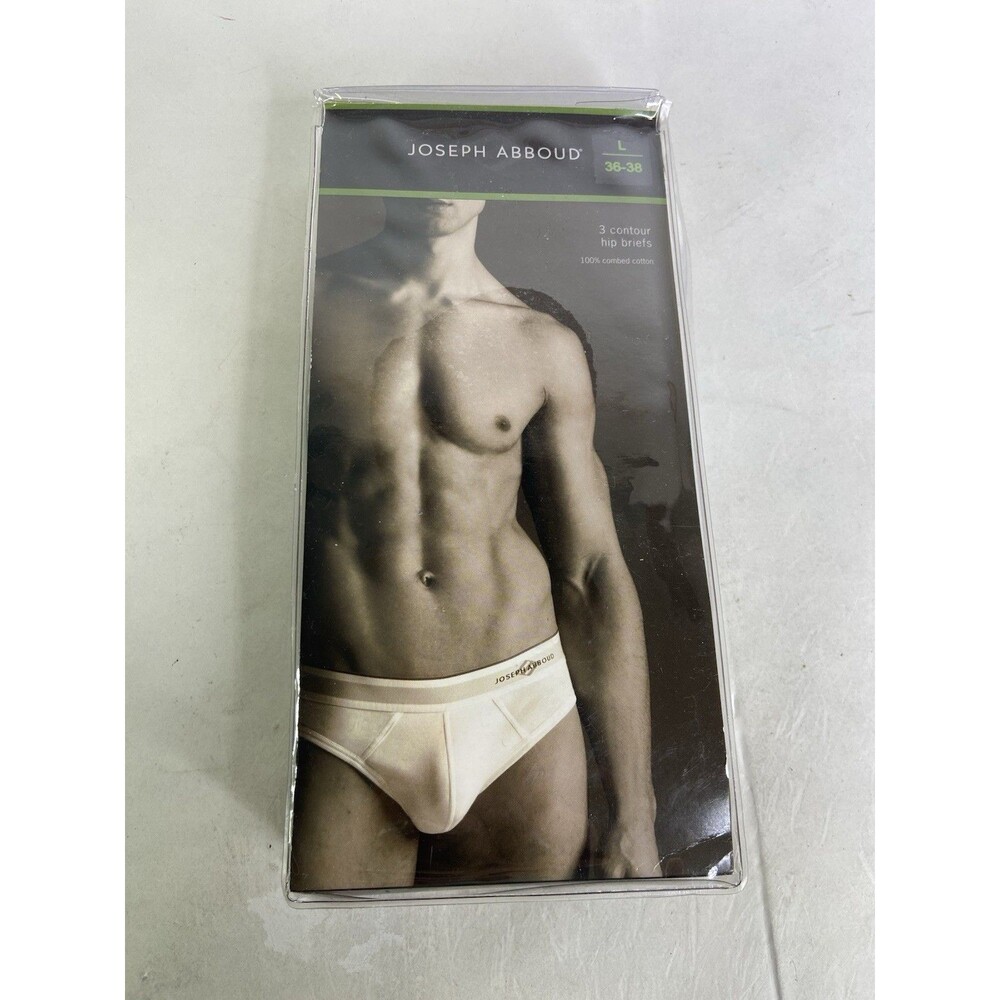 Joseph Abboud Contour Hip Briefs 3 Pack Cotton Underwear Gray Mens Size L
